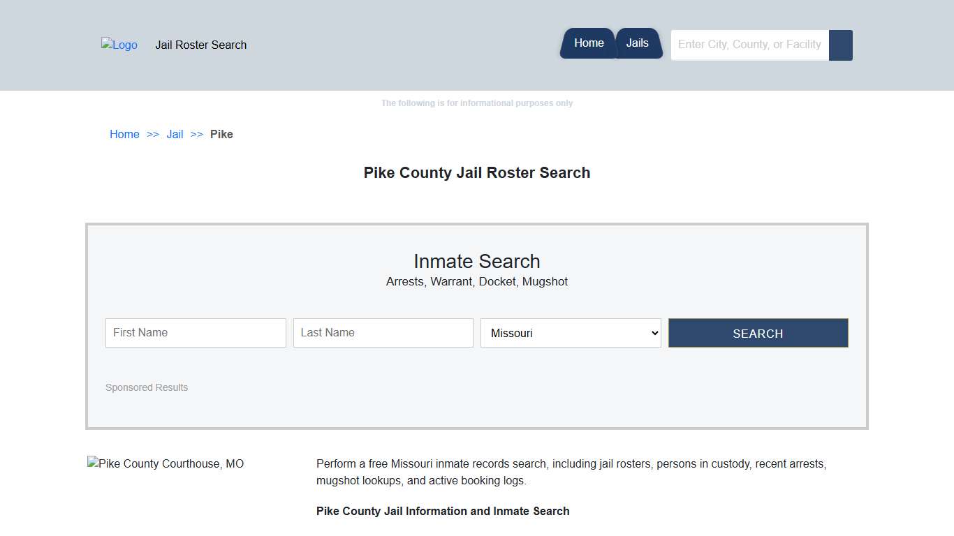 Pike County Jail Roster Search | Jail Roster Search
